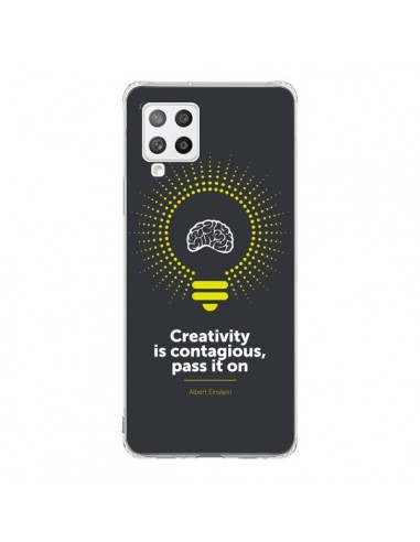 Coque Samsung A42 Creativity is contagious, Einstein - Shop Gasoline