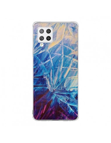 Coque Samsung A42 Fleurs Violettes françaises - Ebi Emporium