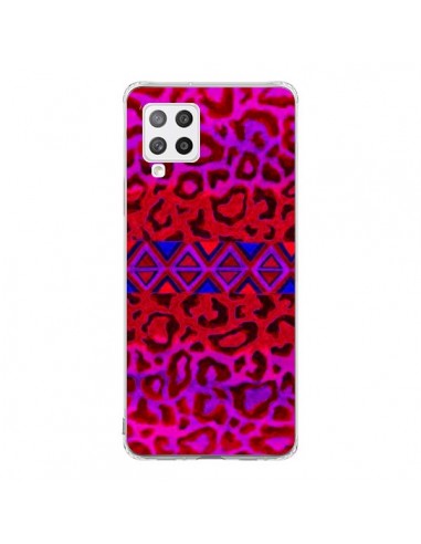 Coque Samsung A42 Tribal Leopard Rouge - Ebi Emporium