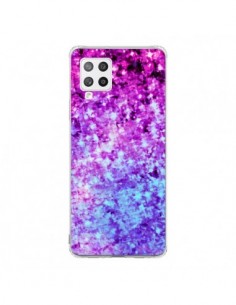 Coque Samsung A42 Radiant Orchid Galaxy Paillettes - Ebi...