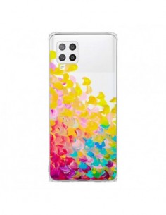 Coque Samsung A42 Creation in Color Jaune Yellow...
