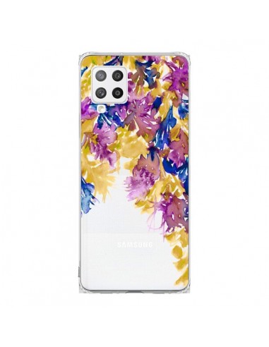 Coque Samsung A42 Cascade Florale Transparente - Ebi Emporium