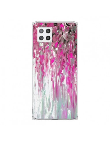 Coque Samsung A42 Tempête Rose Transparente - Ebi Emporium