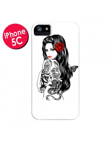 Coque Tattoo Girl Lolita pour iPhone 5C - Rachel Caldwell