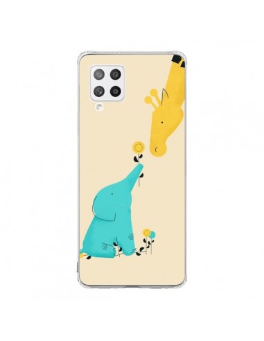 Coque Samsung A42 Elephant Bebe Girafe - Jay Fleck