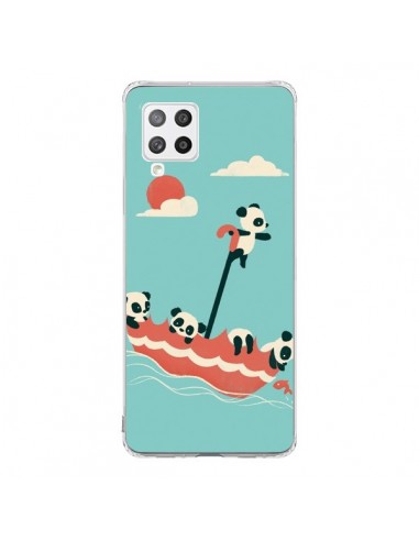 Coque Samsung A42 Parapluie Flottant Panda - Jay Fleck