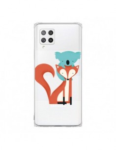 Coque Samsung A42 Renard et Koala Love Transparente - Jay...