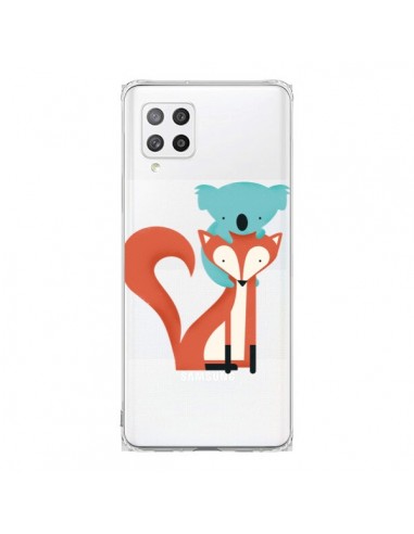Coque Samsung A42 Renard et Koala Love Transparente - Jay Fleck