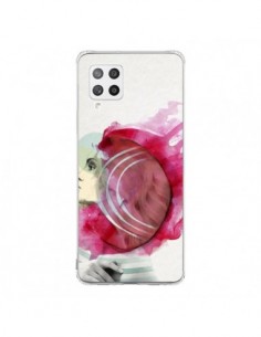 Coque Samsung A42 Bright Pink Femme - Jenny Liz Rome