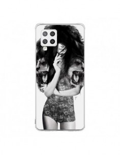 Coque Samsung A42 Femme Lion - Jenny Liz Rome
