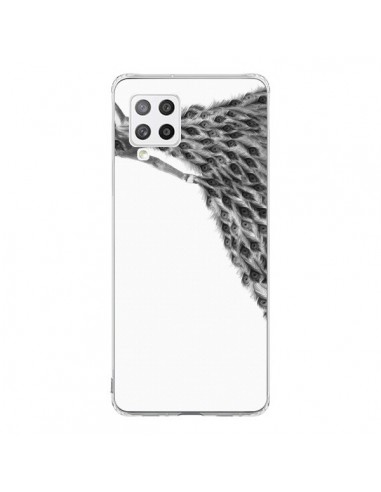 Coque Samsung A42 Peacock Paon Robe Femme - Jenny Liz Rome