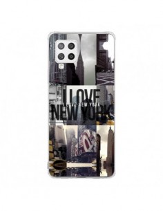 Coque Samsung A42 I love New Yorck City noir - Javier...