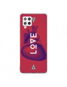 Coque Samsung A42 Love Coeur Triangle Amour - Javier...