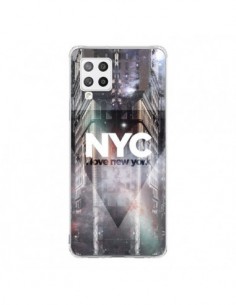 Coque Samsung A42 I Love New York City Violet - Javier...