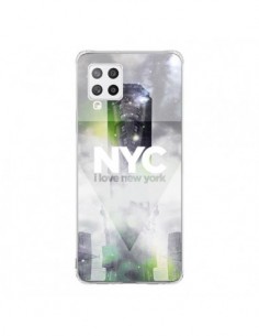 Coque Samsung A42 I Love New York City Gris Vert - Javier...