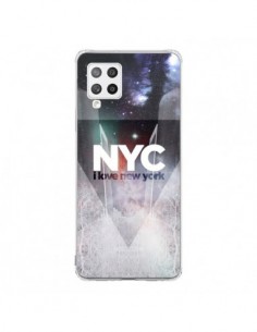 Coque Samsung A42 I Love New York City Bleu - Javier...