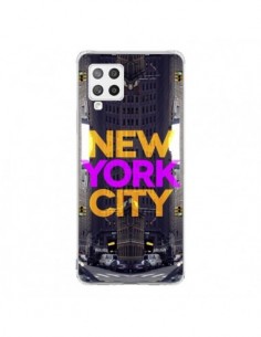 Coque Samsung A42 New York City Orange Violet - Javier...