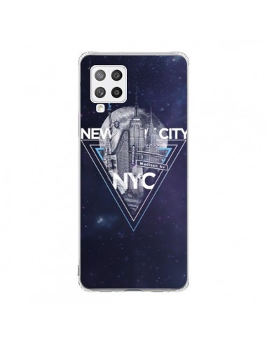 Coque Samsung A42 New York City Triangle Bleu - Javier Martinez