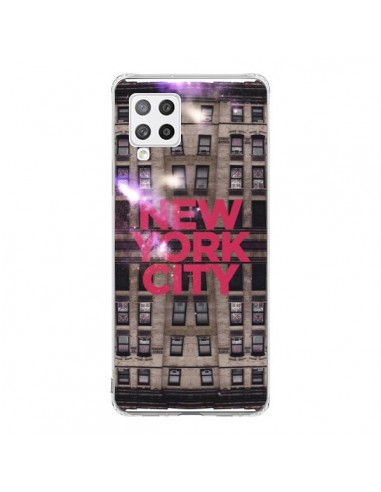 Coque Samsung A42 New York City Buildings Rouge - Javier Martinez