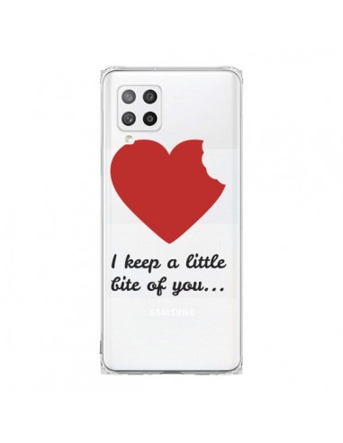 Coque Samsung A42 I keep a little bite of you Love Heart Amour Transparente - Julien Martinez