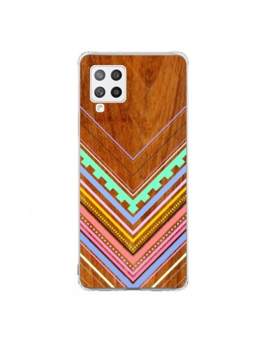 Coque Samsung A42 Azteque Arbutus Pastel Bois Aztec Tribal - Jenny Mhairi