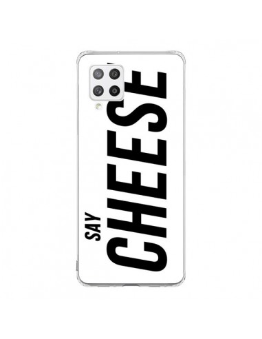 Coque Samsung A42 Say Cheese Smile Blanc - Jonathan Perez