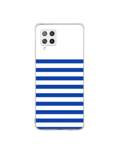 Coque Samsung A42 Mariniere Bleu - Jonathan Perez