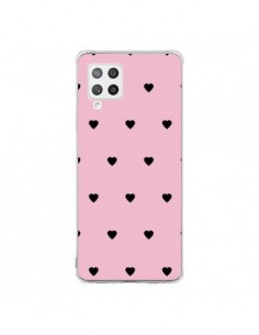 Coque Samsung A42 Coeurs Roses - Jonathan Perez