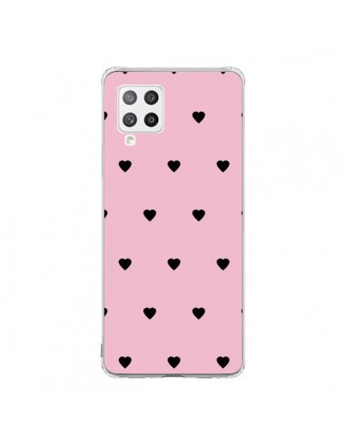 Coque Samsung A42 Coeurs Roses - Jonathan Perez