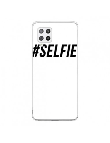Coque Samsung A42 Hashtag Selfie Noir Vertical - Jonathan Perez