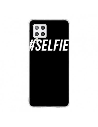 Coque Samsung A42 Hashtag Selfie Blanc Vertical - Jonathan Perez