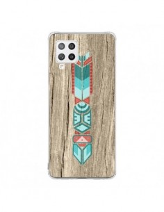 Coque Samsung A42 Totem Tribal Azteque Bois Wood -...