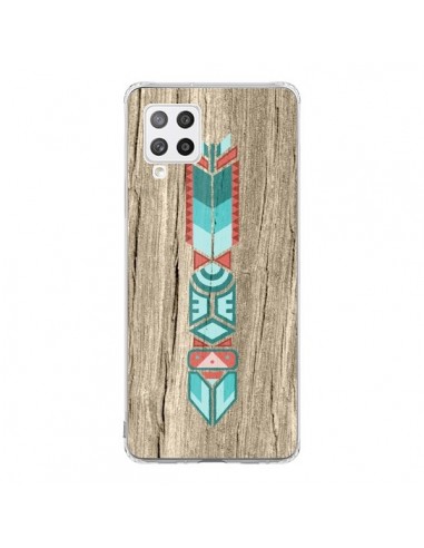 Coque Samsung A42 Totem Tribal Azteque Bois Wood - Jonathan Perez