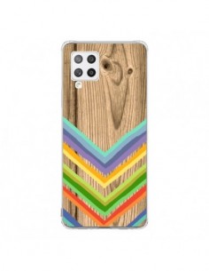 Coque Samsung A42 Tribal Azteque Bois Wood - Jonathan Perez