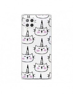 Coque Samsung A42 Licorne Unicorn Dessin Transparente -...