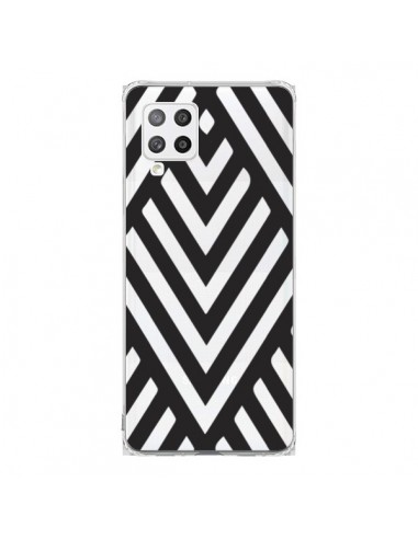 Coque Samsung A42 Geometric Azteque Noir Transparente - Dricia Do