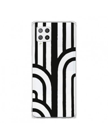 Coque Samsung A42 Geometric Noir Transparente - Dricia Do