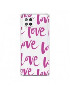 Coque Samsung A42 Love Love Love Amour Transparente -...