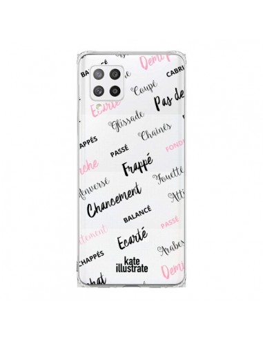 Coque Samsung A42 Ballerina Ballerine Mots Transparente - kateillustrate