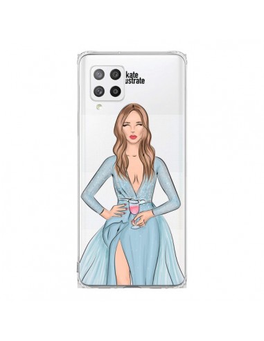 Coque Samsung A42 Cheers Diner Gala Champagne Transparente - kateillustrate