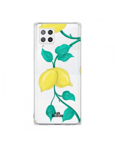 Coque Samsung A42 Lemons Citrons Transparente - kateillustrate