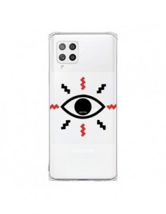 Coque Samsung A42 Eye I See You Oeil Transparente -...
