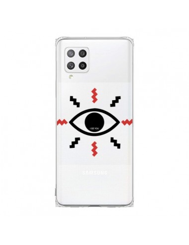 Coque Samsung A42 Eye I See You Oeil Transparente - Koura-Rosy Kane