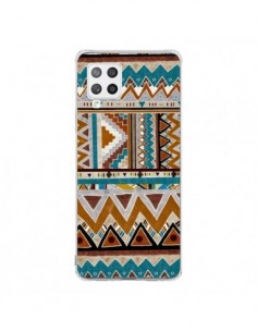 Coque Samsung A42 Azteque Vert Marron - Kris Tate