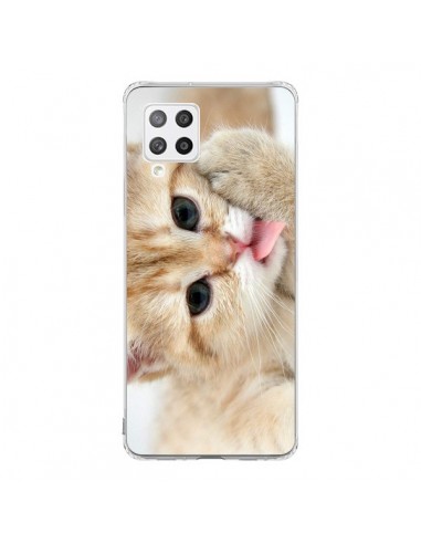 Coque Samsung A42 Chat Cat Tongue - Laetitia