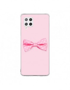 Coque Samsung A42 Noeud Papillon Rose Girly Bow Tie -...