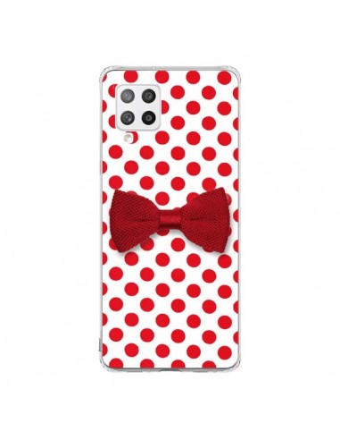 Coque Samsung A42 Noeud Papillon Rouge Girly Bow Tie - Laetitia