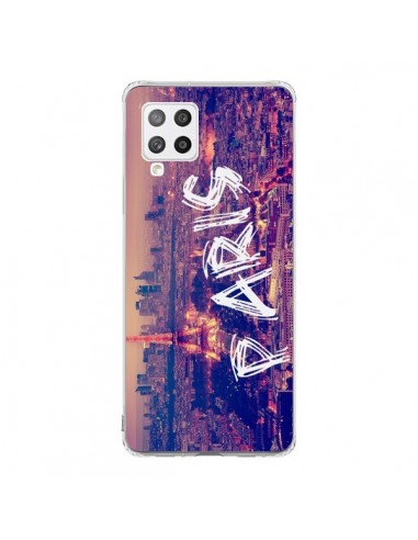 Coque Samsung A42 Paris Tour Eiffel Tower Nuit - Laetitia