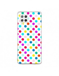 Coque Samsung A42 Pois Multicolores - Laetitia