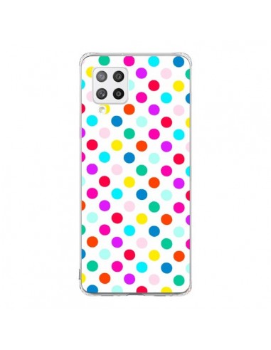 Coque Samsung A42 Pois Multicolores - Laetitia